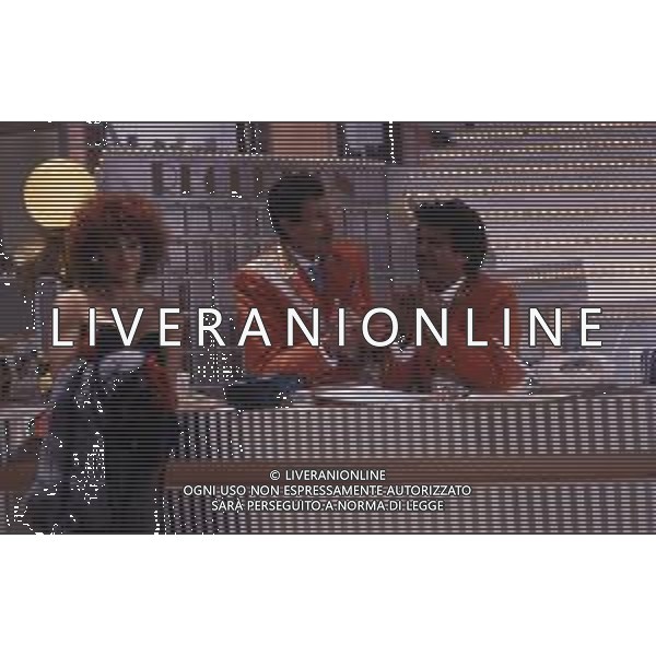 RETROSPETTIVA FRANCESCO INGRASSIA ATTORE NELLA FOTO FRANCESCO INGRASSIA CON FRANCO FRANCHI NELLA TRASMISSIONE TELEVISIVA GRAND HOTEL DEL 1985 CON CARMEN RUSSO AG ALDO LIVERANI SAS