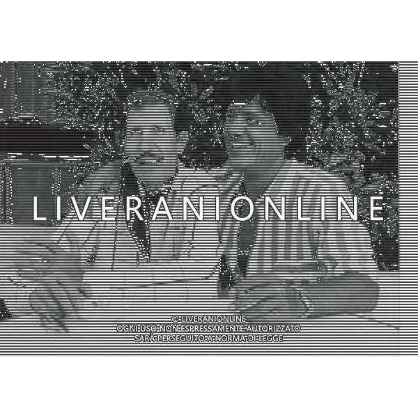 RETROSPETTIVA FRANCESCO INGRASSIA ATTORE NELLA FOTO FRANCESCO INGRASSIA CON FRANCO FRANCHI NELL\'ANNO 1984 AG ALDO LIVERANI SAS