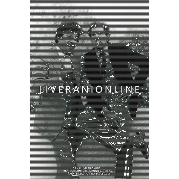 RETROSPETTIVA FRANCESCO INGRASSIA ATTORE NELLA FOTO FRANCESCO INGRASSIA CON FRANCO FRANCHI AG ALDO LIVERANI SAS