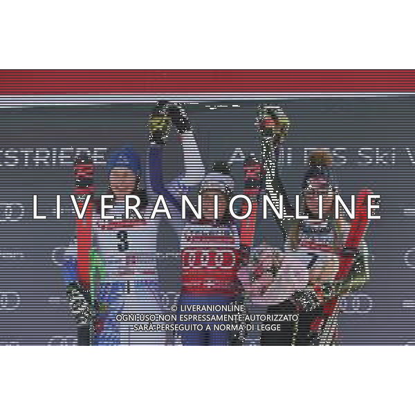 Sci Alpino Sestriere, Italia 18/01/2020 Coppa del Mondo - Slalom G Femminile Nella foto: Podio BRIGNONE Federica (ITA) 1st - VLHOVA Petra (SVK) 2nd - SHIFFRIN Mikaela (USA) 3rd FOTO SERGIO BISI-ALESSIO MARINI-AG ALDO LIVERANI SAS