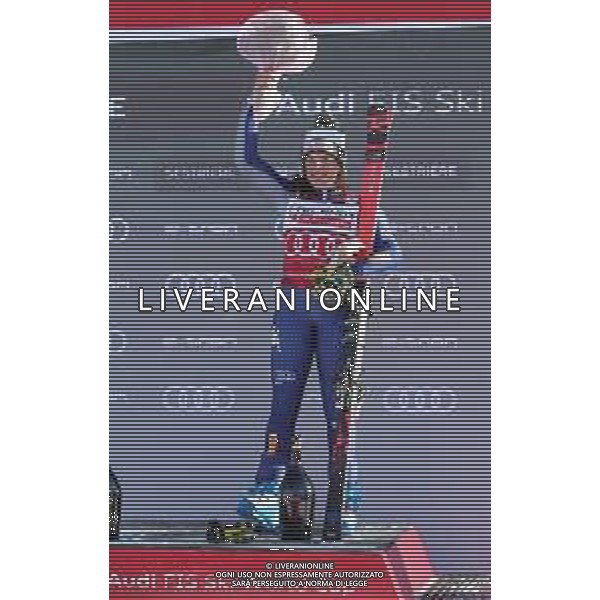 Sci Alpino Sestriere, Italia 18/01/2020 Coppa del Mondo - Slalom G Femminile Nella foto: Podio BRIGNONE Federica (ITA) 1st CLASSIFIED FOTO SERGIO BISI-ALESSIO MARINI-AG ALDO LIVERANI SAS