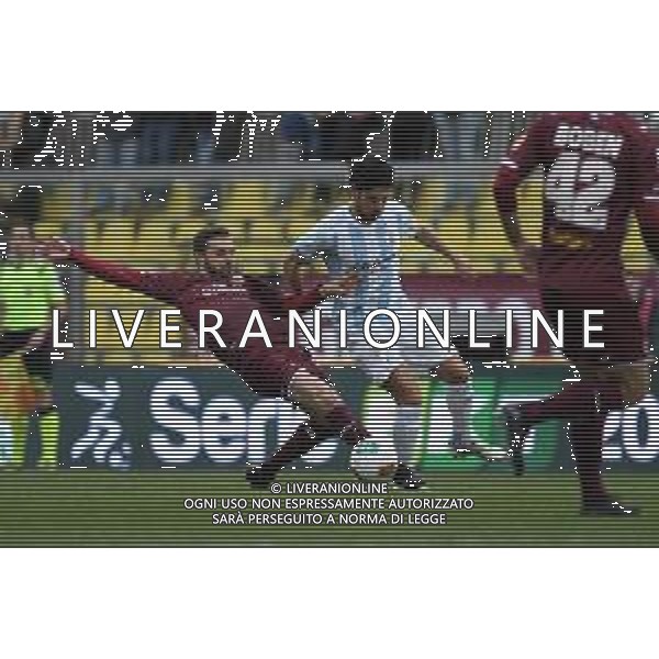 Campionato di Calcio Serie B 2019/2020 Livorno, Italia 18/01/2020 Livorno vs Virtus Entella Nella foto: Andrea Settembrini (Virtus Entella) e Davide Agazzi (Livorno Calcio) FOTO MATTEO PAPINI-ALESSIO MARINI-AG ALDO LIVERANI SAS