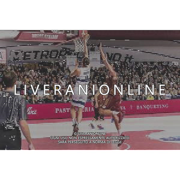 Campionato di Basket Serie A 2019/2020 Venezia, Italia 18/01/2020 Umana Reyer Venezia-Fortitudo Bologna Nella foto: Il canestro di Nicolo Dellosto (Pompea Fortitudo Bologna) FOTO MATTIA RADONI-ALESSIO MARINI-AG ALDO LIVERANI SAS