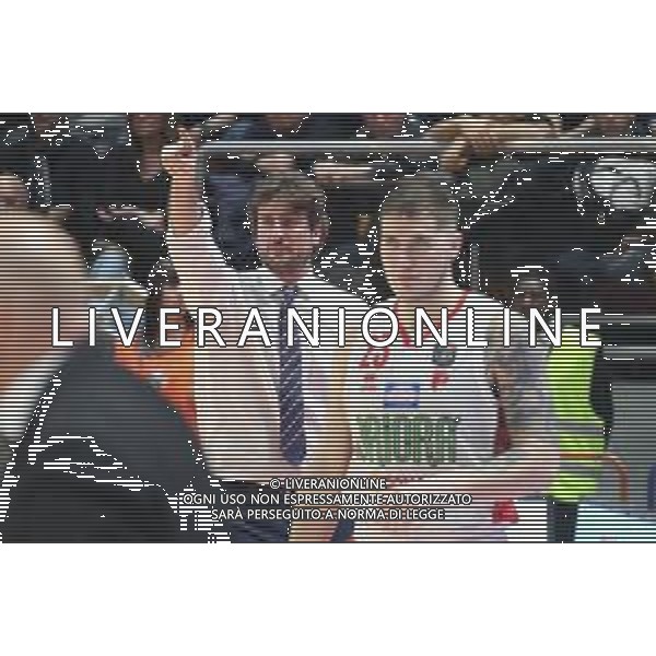 Campionato di Basket Serie A 2019/2020 Bologna, Italia 19/01/2020 Segafredo Virtus Bologna vs OriOra Pistoia Nella foto: Michele Carrea allenatore Oriora Pistoia FOTO MICHELE NUCCI-ALESSIO MARINI-AG ALDO LIVERANI SAS