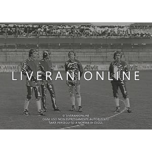 1980 ALLENAMENTO NAZIONALE ITALIANA NELLA FOTO IVANO BORDON-ALDO MALDERA-RENATO ZACCARELLI E ROBERTO PRUZZO AG ALDO LIVERANI SAS