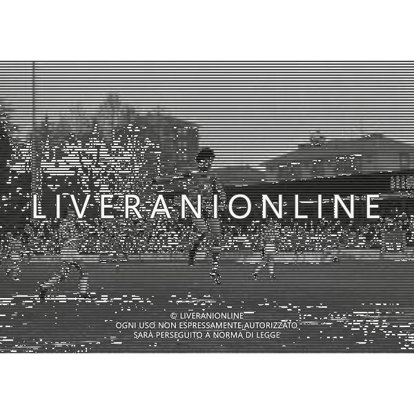 1980 BIELLA ALLENAMENTO NAZIONALE ITALIANA NELLA FOTO COLPO DI TESTA ALESSANDRO ALTOBELLI AG ALDO LIVERANI SAS
