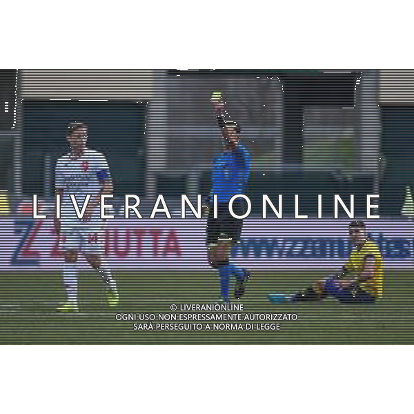 Campionato di Calcio Serie C - Lega Pro 2019/2020 Padova, Italia 19/01/2020 Padova Calcio vs Modena F.C. Nella foto: Ammonizione di Pompeu Da Silva Ronaldo (Padova) per il fallo su Tiziano Tulissi (Modena) ©LM / AGENZIA ALDO LIVERANI SAS