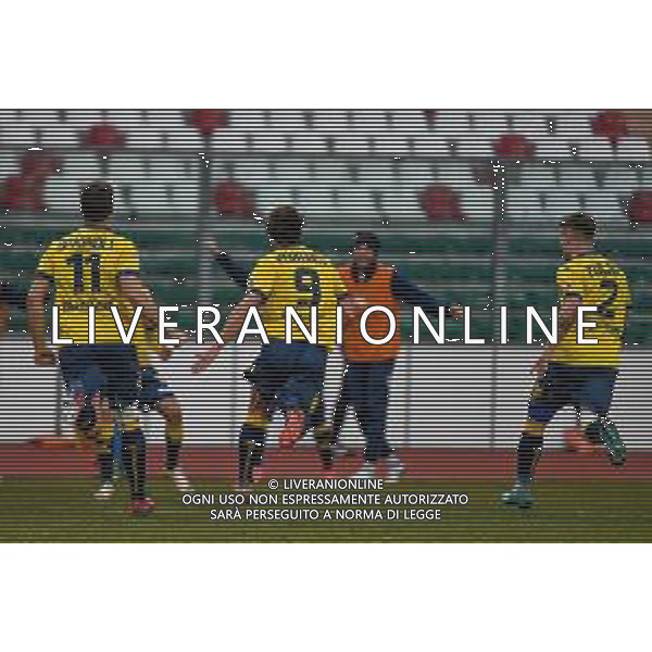 Campionato di Calcio Serie C - Lega Pro 2019/2020 Padova, Italia 19/01/2020 Padova Calcio vs Modena F.C. Nella foto: Gol di Carlo Emanuele Ferrario (Modena) FOTO LM-AG ALDO LIVERANI SAS