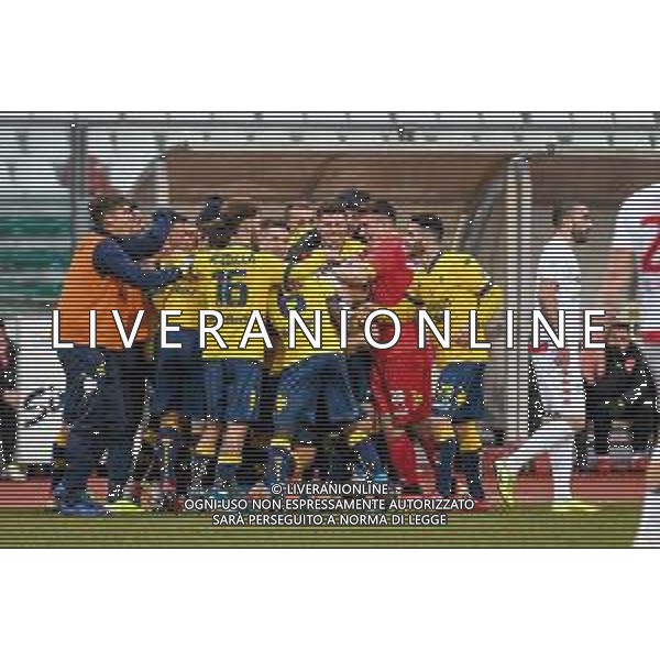 Campionato di Calcio Serie C - Lega Pro 2019/2020 Padova, Italia 19/01/2020 Padova Calcio vs Modena F.C. Nella foto: Gol di Carlo Emanuele Ferrario (Modena) FOTO LM-AG ALDO LIVERANI SAS