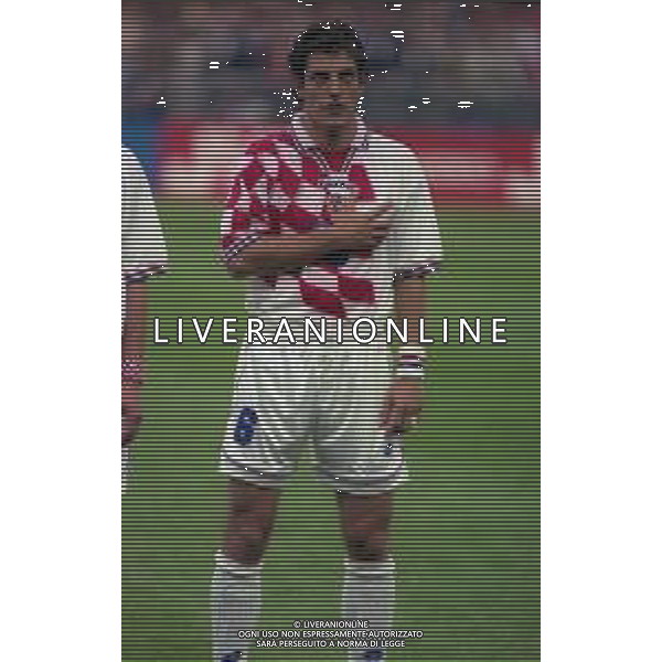 RETROSPETTIVA SLAVEN BILIC CALCIATORE NELLA FOTO SLAVEN BILIC CON LA MAGLIA DELLA NAZIONALE DELL CROAZIA AI MONDIALI DI FRANCIA 1998 AG ALDO LIVERANI SAS