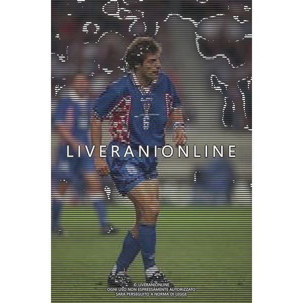 RETROSPETTIVA SLAVEN BILIC CALCIATORE NELLA FOTO SLAVEN BILIC CON LA MAGLIA DELLA NAZIONALE DELL CROAZIA AI MONDIALI DI FRANCIA 1998 AG ALDO LIVERANI SAS