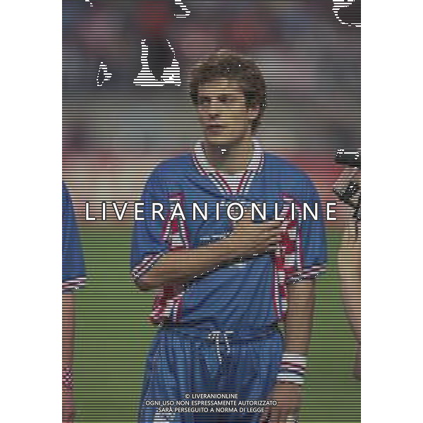 RETROSPETTIVA SLAVEN BILIC CALCIATORE NELLA FOTO SLAVEN BILIC CON LA MAGLIA DELLA NAZIONALE DELL CROAZIA AI MONDIALI DI FRANCIA 1998 AG ALDO LIVERANI SAS