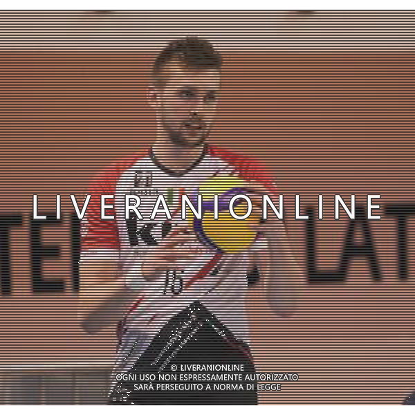 Campionato di Volley Superlega Serie A 2019/2020 Cisterna di Latina, Italia 19/01/2020 Top Volley Cisterna - Cucine Lube Civitanova Nella foto: Mateusz Bieniek Cucine Lube Civitanova FOTO LUIGI MARIANI-ALESSIO MARINI-AG ALDO LIVERANI SAS