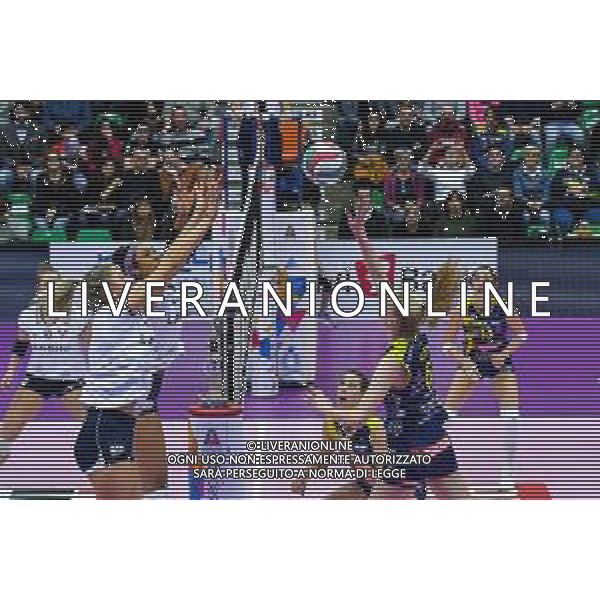 Campionato di Volley Serie A1 Femminile 2019/2020 Treviso, Italia 19/01/2020 Imoco Volley Conegliano vs Lardini Filottrano Nella foto: Attacco di Jennifer Geerties FOTO FLAVIO PAVANELLO-ALESSIO MARINI-AG ALDO LIVERANI SAS