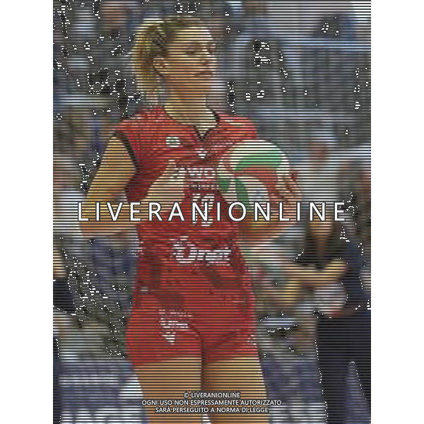 Campionato di Volley Serie A1 Femminile 2019/2020 Torino, Italia 19/01/2020 Reale Mutua Fenera Chieri vs Unet E-Work Busto Arsizio Nella foto: 12 Francesca Piccinini (Unet E-Work Busto Arsizio) FOTO CLAUDIO BENEDETTO-ALESSIO MARINI-AG ALDO LIVERANI SAS