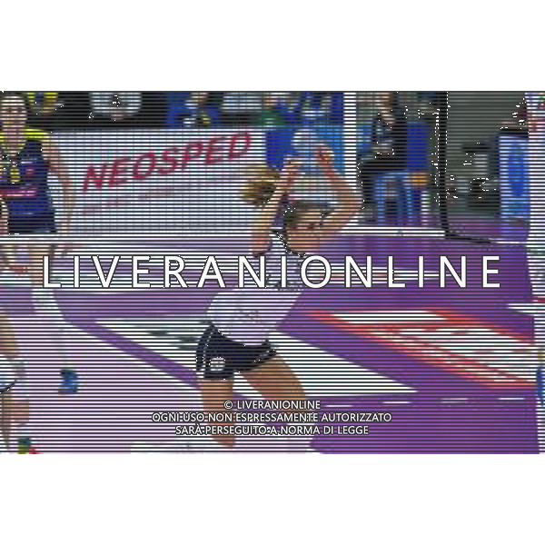 Campionato di Volley Serie A1 Femminile 2019/2020 Treviso, Italia 19/01/2020 Imoco Volley Conegliano vs Lardini Filottrano Nella foto: Athina Papafotiou dopo un salvataggio foto flaviopavanello-alessio marini-ag aldo liverani sas