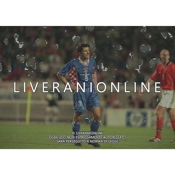 RETROSPETTIVA DAVOR SUKER CALCIATORE NELLA FOTO DAVOR SUKER CON LA MAGLIA DELLA NAZIONALE DELLA CROAZIA AI MONDIALI DI FRANCIA 1998 AG ALDO LIVERANI SAS