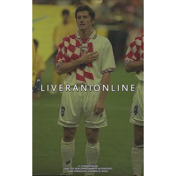 RETROSPETTIVA DAVOR SUKER CALCIATORE NELLA FOTO DAVOR SUKER CON LA MAGLIA DELLA NAZIONALE DELLA CROAZIA AI MONDIALI DI FRANCIA 1998 AG ALDO LIVERANI SAS