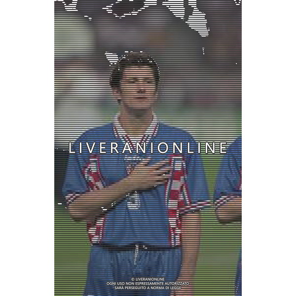 RETROSPETTIVA DAVOR SUKER CALCIATORE NELLA FOTO DAVOR SUKER CON LA MAGLIA DELLA NAZIONALE DELLA CROAZIA AI MONDIALI DI FRANCIA 1998 AG ALDO LIVERANI SAS