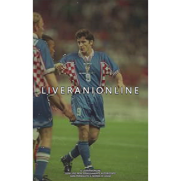 RETROSPETTIVA DAVOR SUKER CALCIATORE NELLA FOTO DAVOR SUKER CON LA MAGLIA DELLA NAZIONALE DELLA CROAZIA AI MONDIALI DI FRANCIA 1998 AG ALDO LIVERANI SAS