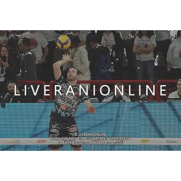 Campionato di Volley Superlega Serie A 2019/2020 Perugia, Italia 19/01/2020 Sir Safety Conad Perugia vs Vero Volley Monza Nella foto: giuliano de cecco (n.15 palleggiatore sir safety conad perugia) alla battuta FOTO LORIS CERQUIGLINI-ALESSIO MARINI-AG ALDO LIVERANI SAS