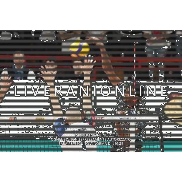 Campionato di Volley Superlega Serie A 2019/2020 Perugia, Italia 19/01/2020 Sir Safety Conad Perugia vs Vero Volley Monza Nella foto: wilfredo leon venero (n.9 schiacciatore sir safety conad perugia) schiaccia FOTO LORIS CERQUIGLINI-ALESSIO MARINI-AG ALDO LIVERANI SAS
