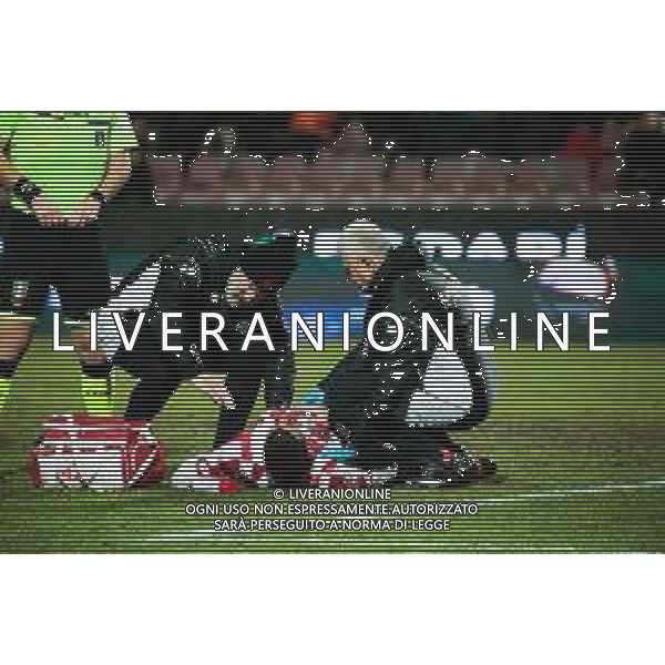 Campionato di Calcio Serie C - Lega Pro 2019/2020 Vicenza, Italia 19/01/2020 Vicenza vs Carpi Nella foto: Emanuele Padella (Vicenza) a terra dopo il fallo subito FOTOLM-AG ALDO LIVERANI SAS