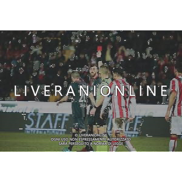 Campionato di Calcio Serie C - Lega Pro 2019/2020 Vicenza, Italia 19/01/2020 Vicenza vs Carpi Nella foto: L\'espulsione di Enej Jelenic (Carpi) dopo il fallo FOTOLM-AG ALDO LIVERANI SAS