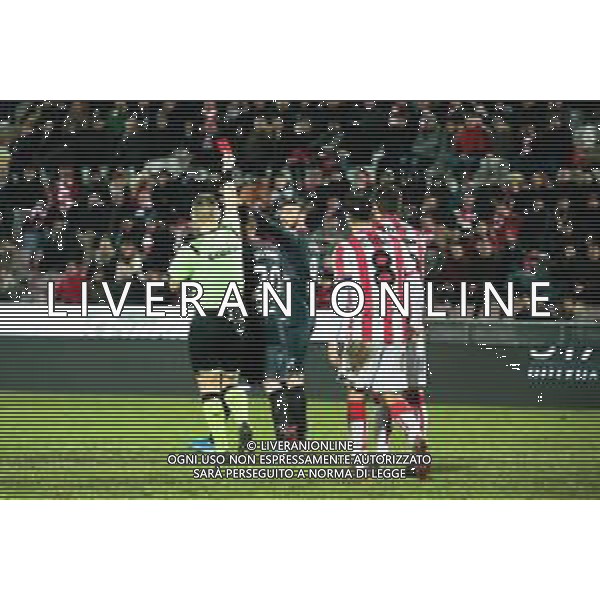 Campionato di Calcio Serie C - Lega Pro 2019/2020 Vicenza, Italia 19/01/2020 Vicenza vs Carpi Nella foto: L\'espulsione di Enej Jelenic (Carpi) dopo il fallo FOTOLM-AG ALDO LIVERANI SAS