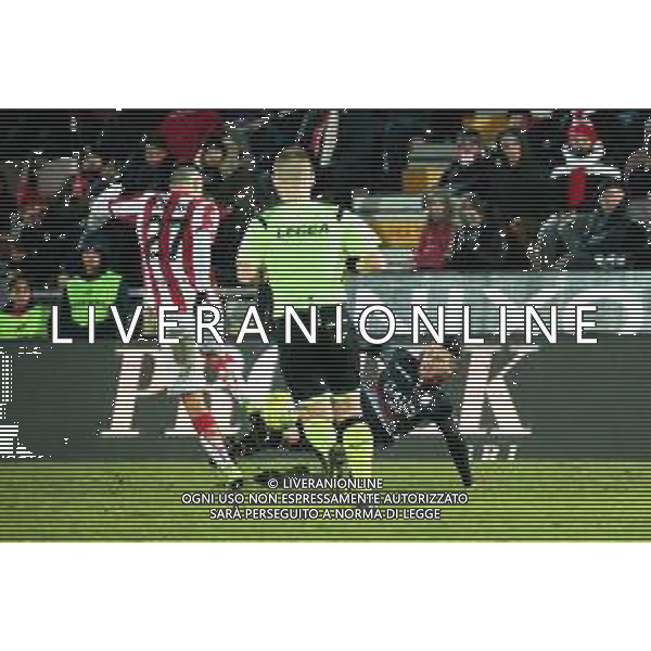 Campionato di Calcio Serie C - Lega Pro 2019/2020 Vicenza, Italia 19/01/2020 Vicenza vs Carpi Nella foto: Il contrasto tra Dario Saric (Carpi) e Simone Pontisso (Vicenza) FOTOLM-AG ALDO LIVERANI SAS