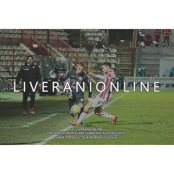 Campionato di Calcio Serie C - Lega Pro 2019/2020 Vicenza, Italia 19/01/2020 Vicenza vs Carpi Nella foto: Saber Hraiech (Carpi) in azione con Matteo Liviero (Vicenza) FOTOLM-AG ALDO LIVERANI SAS