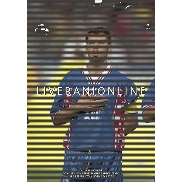 RETROSPETTIVA ZVONIMIR BOBAN CALCIATORE NELLA FOTO VLAOVIC GORAN CON LA MAGLIA DELLA NAZIONALE DELLA CROAZIA AI MONDIALI DI CALCIO FRANCIA 1998 AG ALDO LIVERANI SAS 