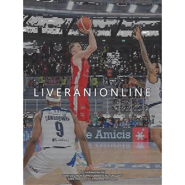 Campionato di Basket Serie A 2019/2020 Brescia, Italia 19/01/2020 Germani Basket Brescia vs AX Armani Exchange Olimpia Milano Nella foto: Roll della AX Armani Exchange Olimpia Milano ostacolato da David Moss della Leonessa Germani Brescia photo by Savino PAOLELLA ©2020 Tutti i diritti riservati - All rights reserved FOTO SAVINO PAOLELLA-ALESSIO MARINI-AG ALDO LIVERANI SAS