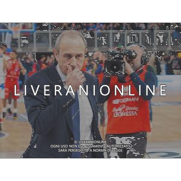Campionato di Basket Serie A 2019/2020 Brescia, Italia 19/01/2020 Germani Basket Brescia vs AX Armani Exchange Olimpia Milano Nella foto: Ettore Messina, coach della AX Armani Exchange Olimpia Milano FOTO SAVINO PAOLELLA-ALESSIO MARINI-AG ALDO LIVERANI SAS