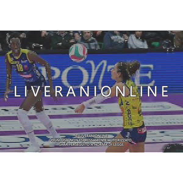 Campionato di Volley Serie A1 Femminile 2019/2020 Treviso, Italia 19/01/2020 Imoco Volley Conegliano vs Lardini Filottrano Nella foto: Bagher di Monica De Gennaro FOTO FLAVIO PAVANELLO-ALESSIO MARINI-AG ALDO LIVERANI SAS