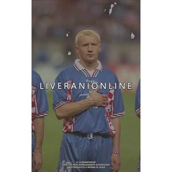 RETROSPETTIVA MARIO STANIC CALCIATORE NELLA FOTO MARIO STANIC CON LA MAGLIA DELLA NAZIONALE DELLA CROAZIA AI MONDIALI DI CALCIO FRANCIA 1998 AG ALDO LIVERANI SAS