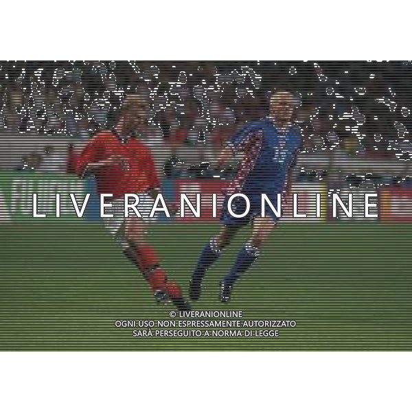 RETROSPETTIVA MARIO STANIC CALCIATORE NELLA FOTO MARIO STANIC CON LA MAGLIA DELLA NAZIONALE DELLA CROAZIA AI MONDIALI DI CALCIO FRANCIA 1998 AG ALDO LIVERANI SAS