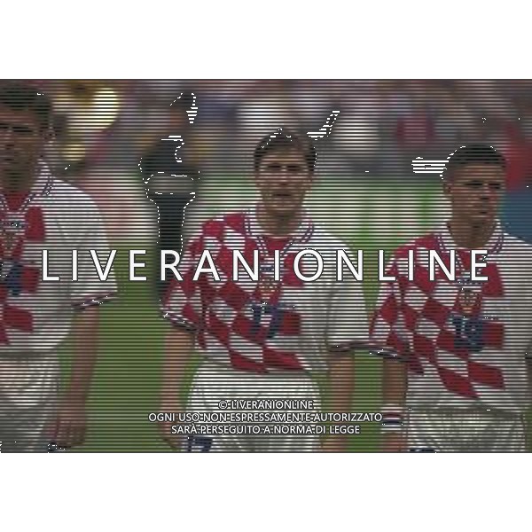 RETROSPETTIVA ROBERT JARNI CALCIATORE NELLA FOTO ROBERT JARNI CON LA MAGLIA DELLA NAZIONALE DELLA CROAZIA AI MONDIALI DI CALCIO FRANCIA 1998 AG ALDO LIVERANI SAS 