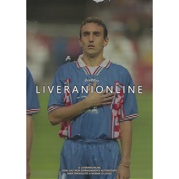 RETROSPETTIVA JURCIC KRUNISLAV CALCIATORE NELLA FOTO JURCIC KRUNISLAV CON LA MAGLIA DELLA NAZIONALE DELLA CROAZIA AI MONDIALI DI FRANCIA 1998 AG ALDO LIVERANI SAS