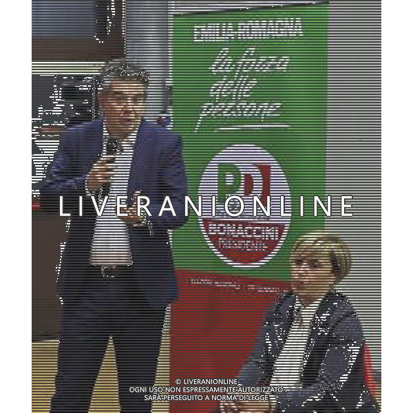 IMOLA 21 01 2020 PARTITO DEMOCRATICO INCONTRO CON SENATORE DANIELE MANCA E SERGIO VENTURI ASSESSORE ALLE POLITICHE PER LA SALUTE NELLA FOTO SENATORE DANIELE MANCA FRANCESCA MARCHETTI FOTO GIANNI SANNA-AG ALDO LIVERANI SAS