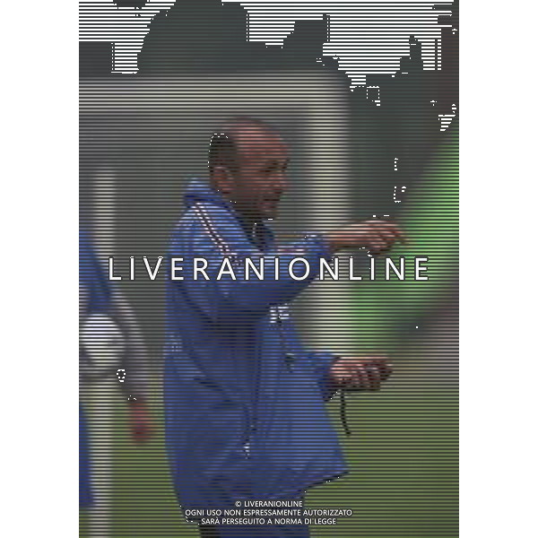 1998-1999 ALLENAMENTO SAMPDORIA NELLA FOTO LUCIANO SPALLETTI ALLENATORE SAMPDORIA CALCIO AG ALDO LIVERANI SAS