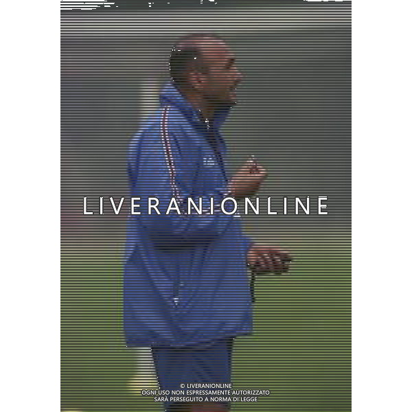 1998-1999 ALLENAMENTO SAMPDORIA NELLA FOTO LUCIANO SPALLETTI ALLENATORE SAMPDORIA CALCIO AG ALDO LIVERANI SAS