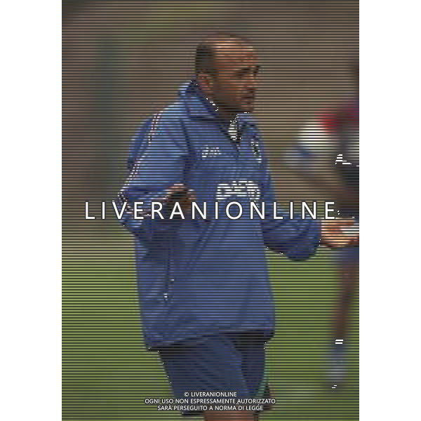 1998-1999 ALLENAMENTO SAMPDORIA NELLA FOTO LUCIANO SPALLETTI ALLENATORE SAMPDORIA CALCIO AG ALDO LIVERANI SAS