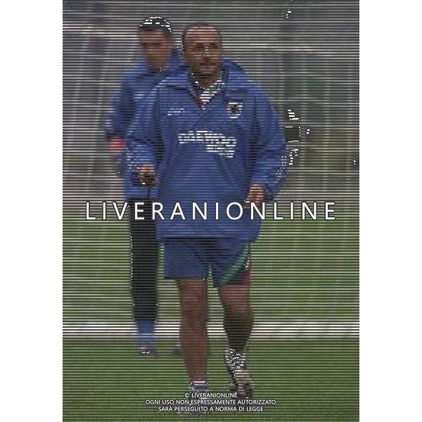1998-1999 ALLENAMENTO SAMPDORIA NELLA FOTO LUCIANO SPALLETTI ALLENATORE SAMPDORIA CALCIO AG ALDO LIVERANI SAS