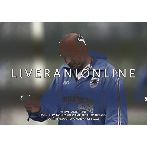 1998-1999 ALLENAMENTO SAMPDORIA NELLA FOTO LUCIANO SPALLETTI ALLENATORE SAMPDORIA CALCIO AG ALDO LIVERANI SAS