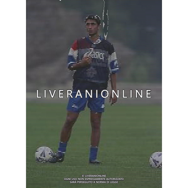 1998-1999 ALLENAMENTO SAMPDORIA NELLA FOTO VINCENZO IACOPINO AG ALDO LIVERANI SAS