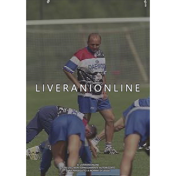 1998-1999 ALLENAMENTO SAMPDORIA NELLA FOTO LUCIANO SPALLETTI ALLENATORE SAMPDORIA CALCIO AG ALDO LIVERANI SAS