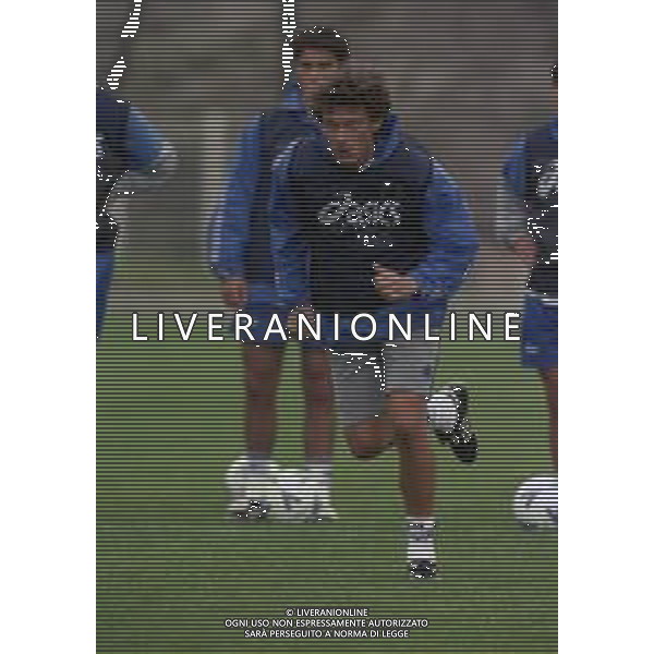 1998-1999 ALLENAMENTO SAMPDORIA NELLA FOTO STEFANO NAVA AG ALDO LIVERANI SAS