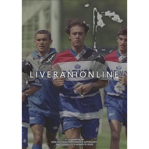 1998-1999 ALLENAMENTO SAMPDORIA NELLA FOTO HUGO AG ALDO LIVERANI SAS