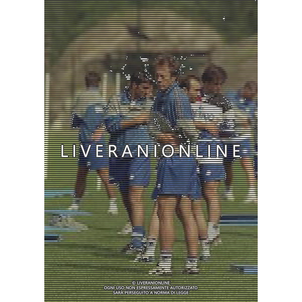 1998-1999 ALLENAMENTO SAMPDORIA NELLA FOTO MORENO MANNINI AG ALDO LIVERANI SAS
